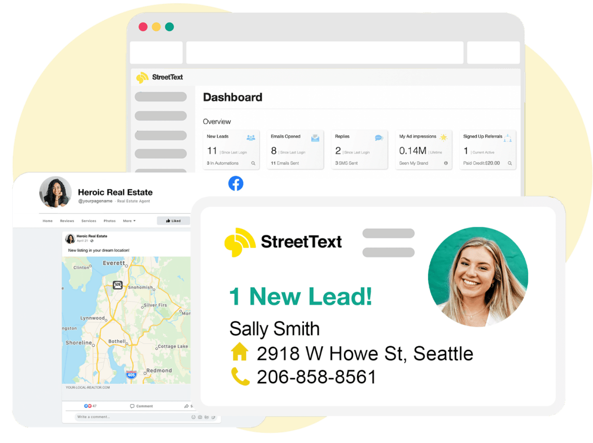 StreetText platform and leads.