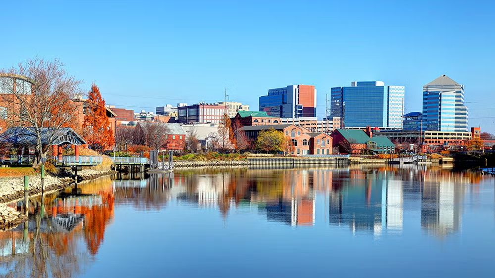 Skyline of Georgetown Institute, Delaware.